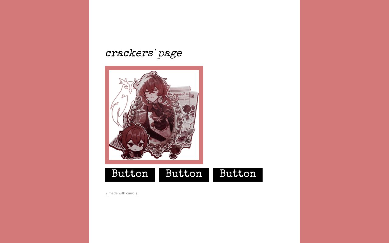 Carrd profile picture for @crackers